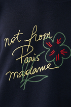 La Maille Slogan Esquisse Sweatshirt